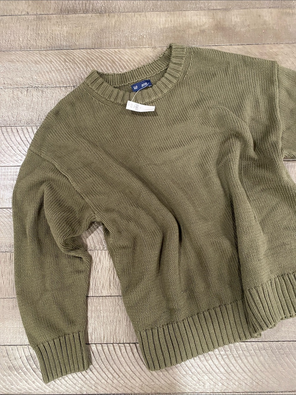 GAP Olive Crewneck Pullover Sweater